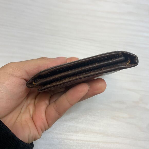 Carhartt Mens Brown Leather Trifold Wallet - Picture 4 of 8